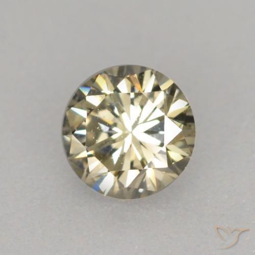 0.23ct طبيعي كونياك الماس, دائري, VVS-VS