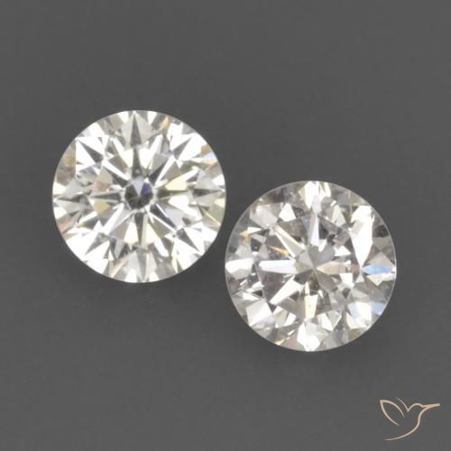0.16ctw طبيعي I الماس, دائري, VVS-VS