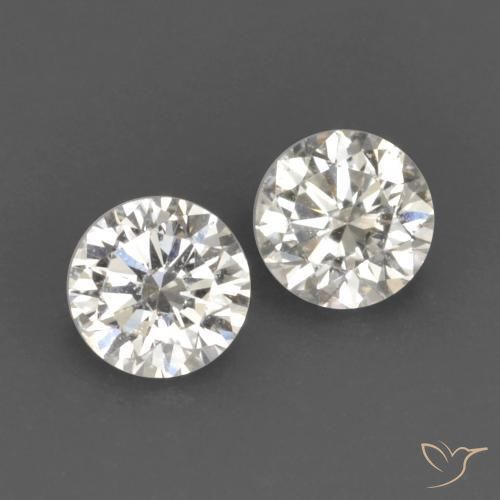 0.15ctw طبيعي J الماس, دائري, VVS-VS