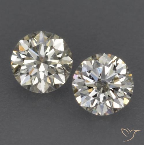 0.16ctw طبيعي J الماس, دائري, VVS-VS