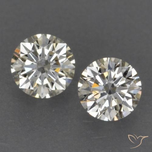 0.16ctw طبيعي J الماس, دائري, VVS-VS