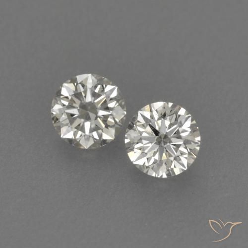 0.20ctw طبيعي J الماس, دائري, VVS-VS