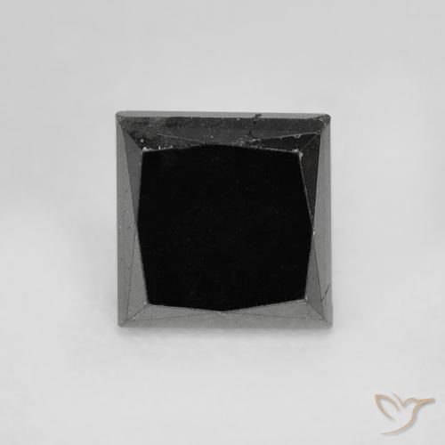 1.07ct طبيعي أسود الماس, مربع, غير شفاف