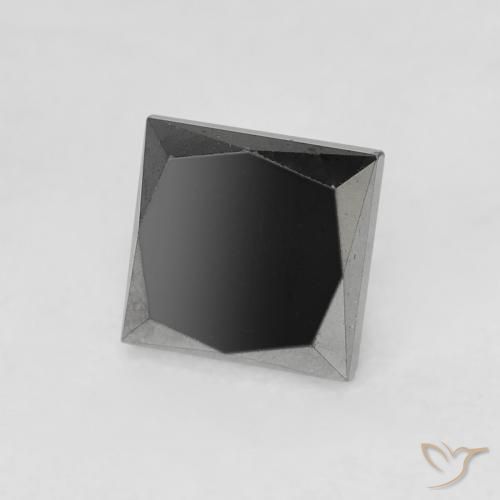 الماس أسود طبيعي، مربع، 0.69 قيراط، غير شفاف