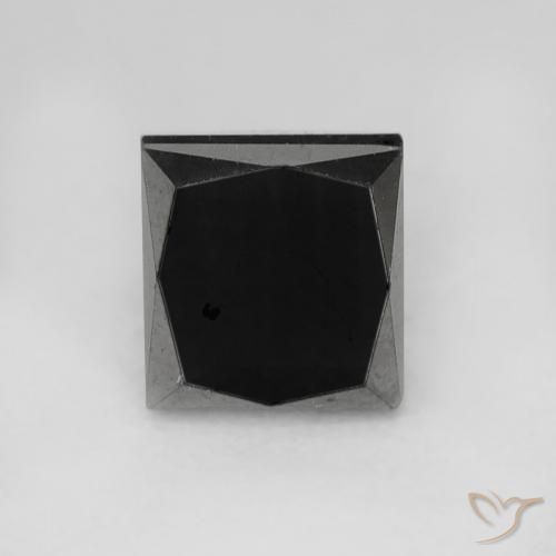 1.09ct طبيعي أسود الماس, مربع, غير شفاف