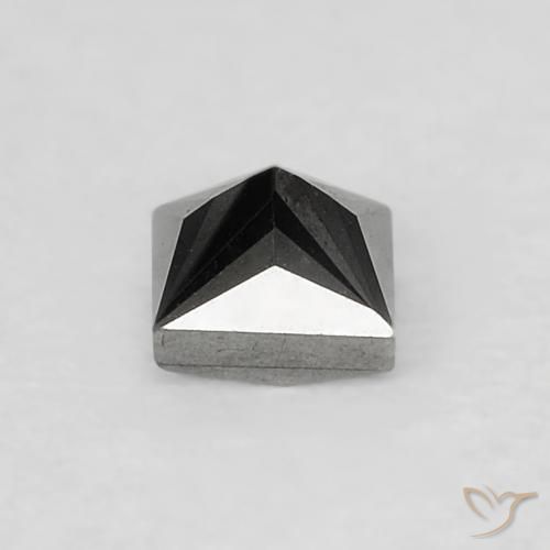 الماس أسود طبيعي، مربع، 0.20 قيراط، غير شفاف