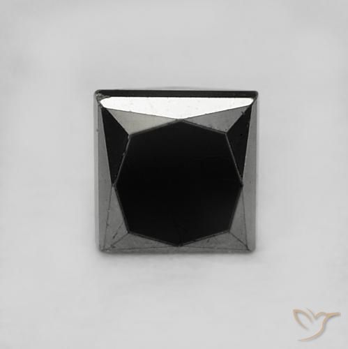 0.32ct طبيعي أسود الماس, مربع, غير شفاف