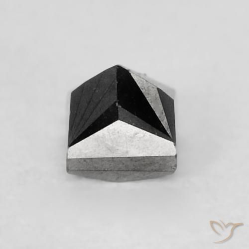 الماس أسود طبيعي، مربع، 0.25 قيراط، غير شفاف