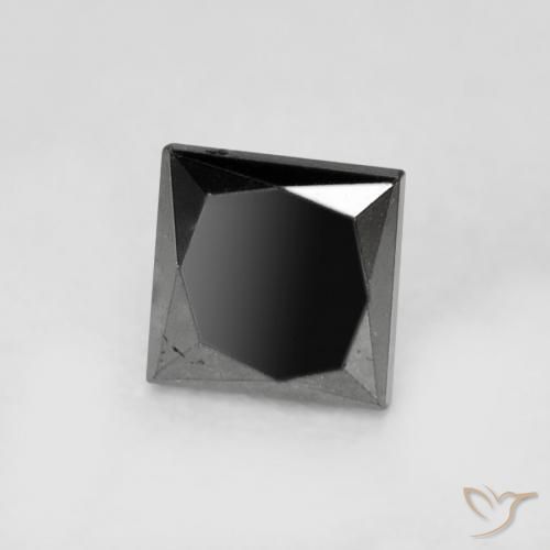 0.27ct طبيعي أسود الماس, مربع, غير شفاف, Photo A
