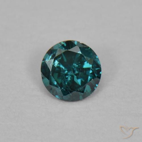 0.03ct طبيعي أخضر الماس, دائري, VS-SI
