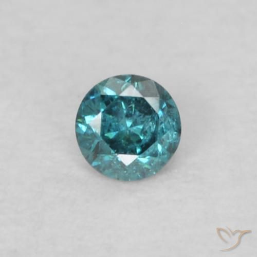 0.04ct طبيعي أزرق الماس, دائري, VS-SI