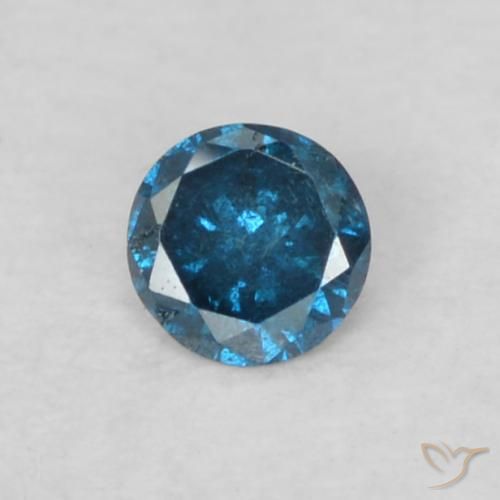 0.04ct طبيعي أزرق الماس, دائري, VS-SI