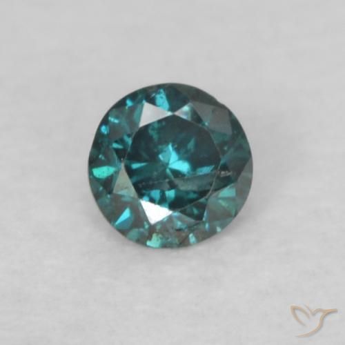 0.05ct طبيعي أزرق الماس, دائري, VS-SI