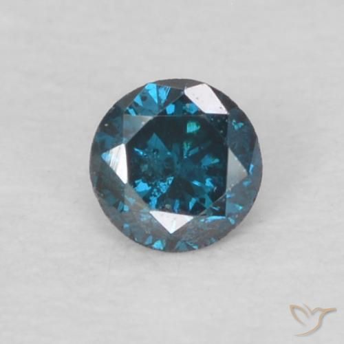 0.06ct طبيعي أزرق الماس, دائري, VS-SI