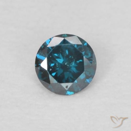 0.05ct طبيعي أزرق الماس, دائري, VS-SI