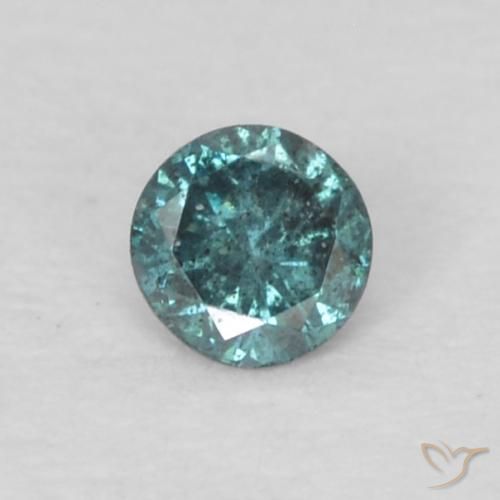 0.05ct طبيعي أزرق الماس, دائري, VS-SI