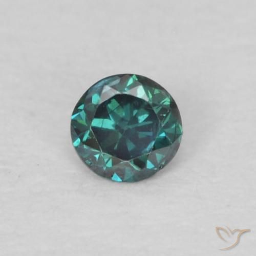 0.04ct طبيعي أخضر الماس, دائري, VS-SI