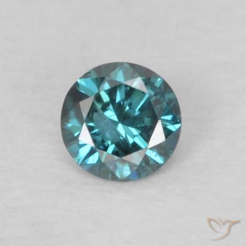 0.06ct طبيعي أزرق الماس, دائري, VS-SI
