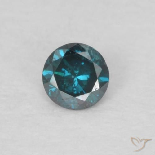0.04ct طبيعي أزرق الماس, دائري, VS-SI