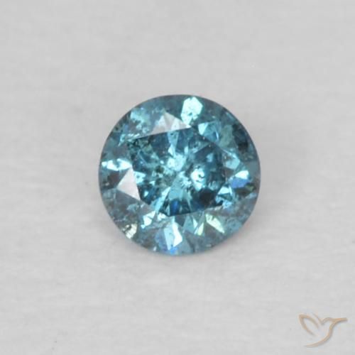 0.05ct طبيعي أزرق الماس, دائري, VS-SI