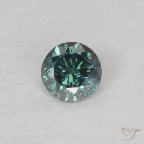 0.03ct طبيعي أخضر الماس, دائري, VS-SI, Photo A