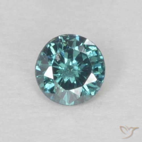 0.05ct طبيعي أزرق الماس, دائري, VS-SI