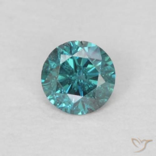0.05ct طبيعي أزرق الماس, دائري, VS-SI