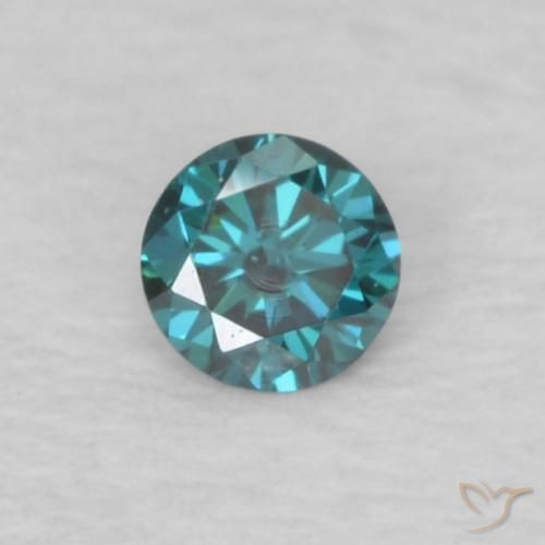 0.05ct طبيعي أزرق الماس, دائري, VVS