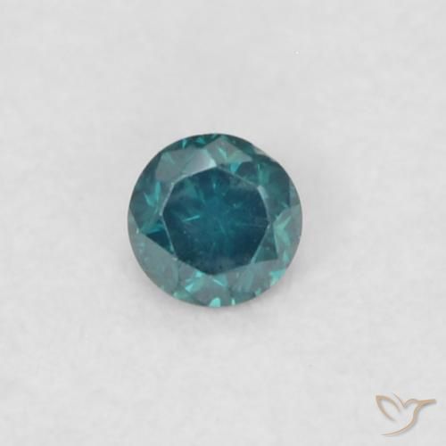 0.03ct طبيعي أخضر الماس, دائري, VVS-VS