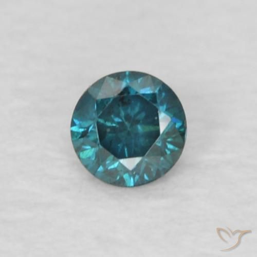0.04ct طبيعي أزرق الماس, دائري, VVS