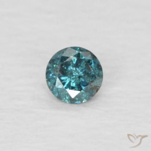 0.03ct طبيعي أخضر الماس, دائري, VVS-VS