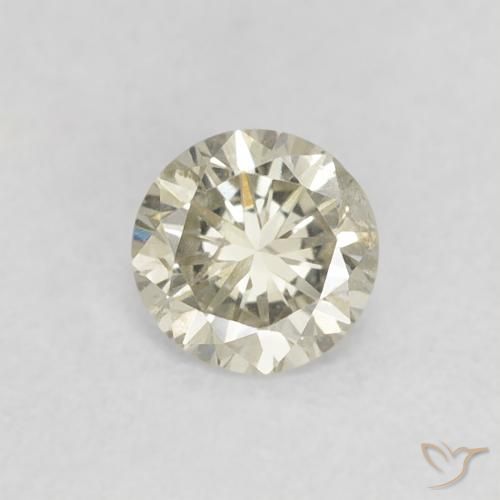 0.26ct طبيعي K الماس, دائري, VS-SI