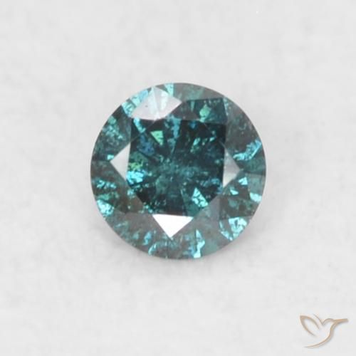 0.03ct طبيعي أزرق الماس, دائري, SI
