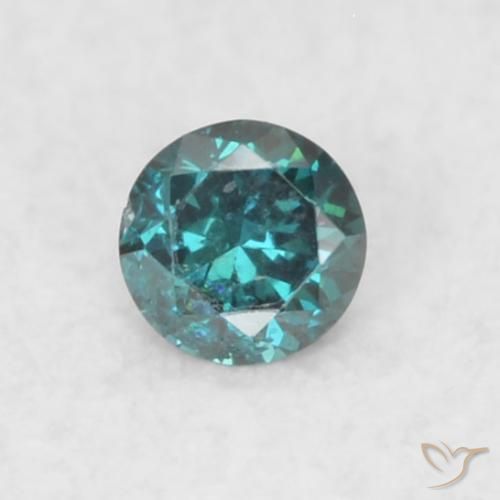 0.02ct طبيعي أزرق الماس, دائري, SI