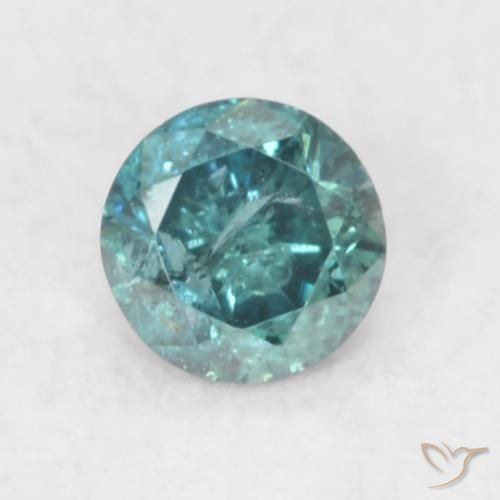 0.06ct طبيعي أزرق الماس, دائري, SI