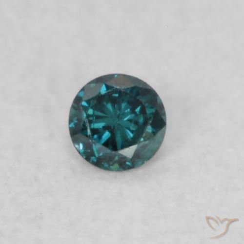 0.02ct طبيعي أزرق الماس, دائري, SI