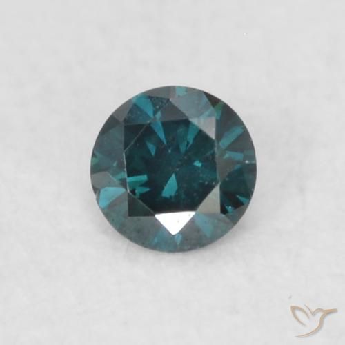 0.04ct طبيعي أزرق الماس, دائري, VVS-VS