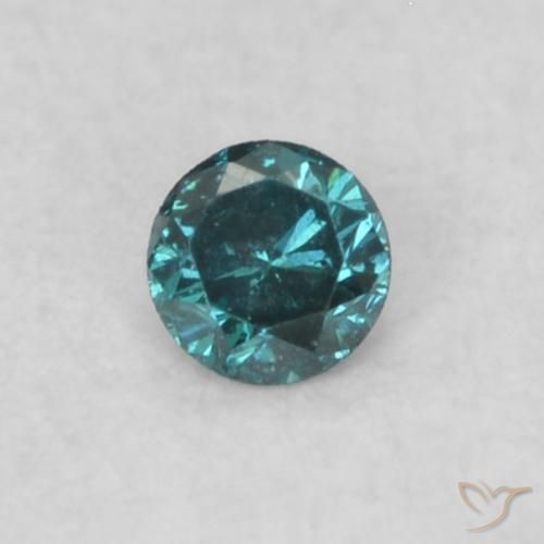 0.05ct طبيعي أزرق الماس, دائري, قليلا جدا, Photo A