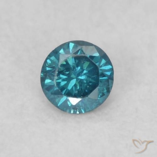 0.05ct طبيعي أزرق الماس, دائري, VS-SI