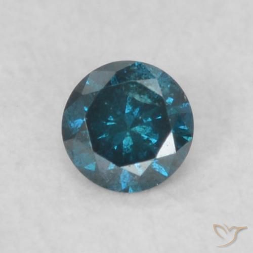 0.06ct طبيعي أزرق الماس, دائري, VS-SI
