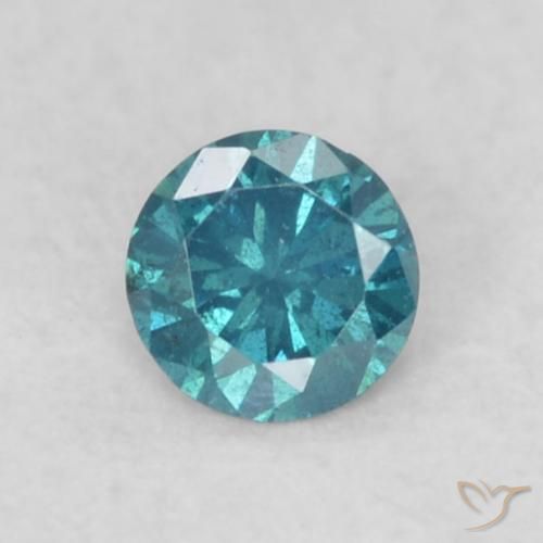 0.06ct طبيعي أزرق الماس, دائري, VS-SI