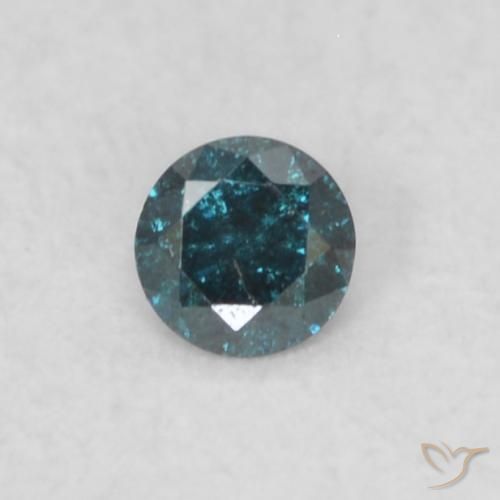 0.05ct طبيعي أزرق الماس, دائري, VS-SI
