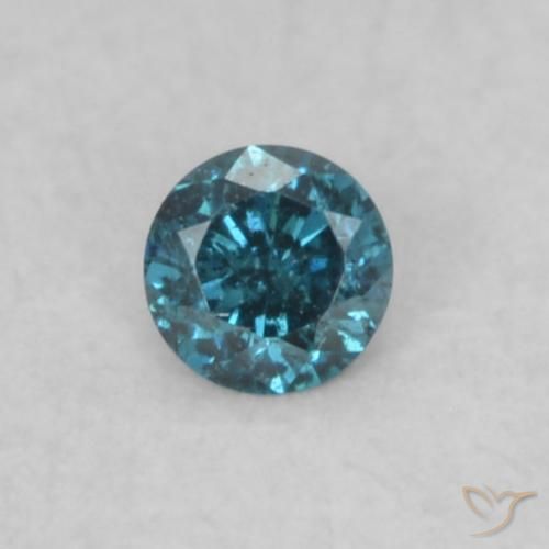 0.04ct طبيعي أزرق الماس, دائري, VS-SI