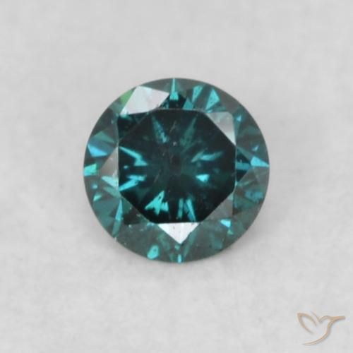 0.06ct طبيعي أزرق الماس, دائري, VS-SI