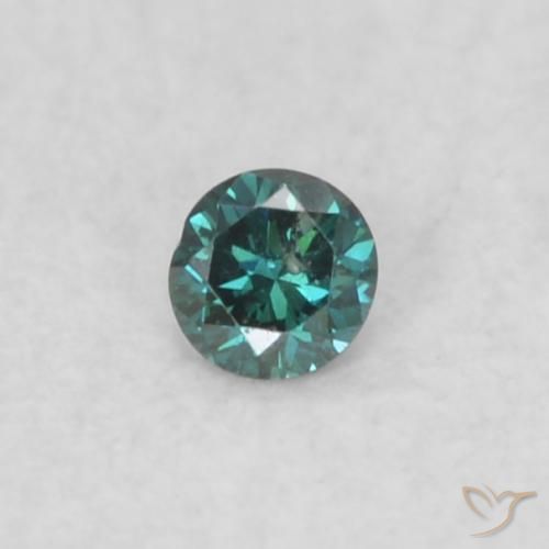 0.02ct طبيعي أخضر الماس, دائري, VS-SI