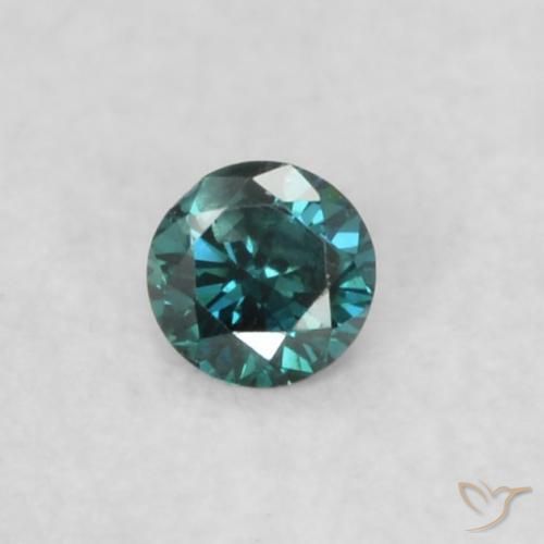0.04ct طبيعي أزرق الماس, دائري, VVS-VS