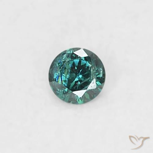 0.02ct طبيعي أزرق الماس, دائري, SI