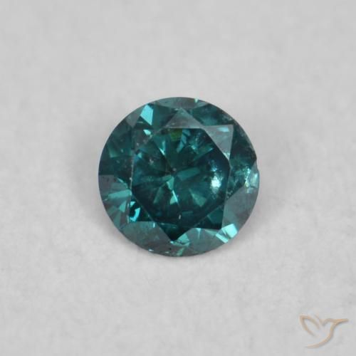 0.04ct طبيعي أخضر الماس, دائري, VVS-VS