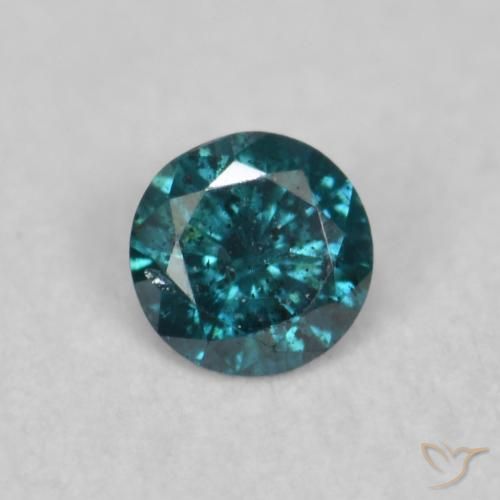 0.04ct طبيعي أزرق الماس, دائري, SI