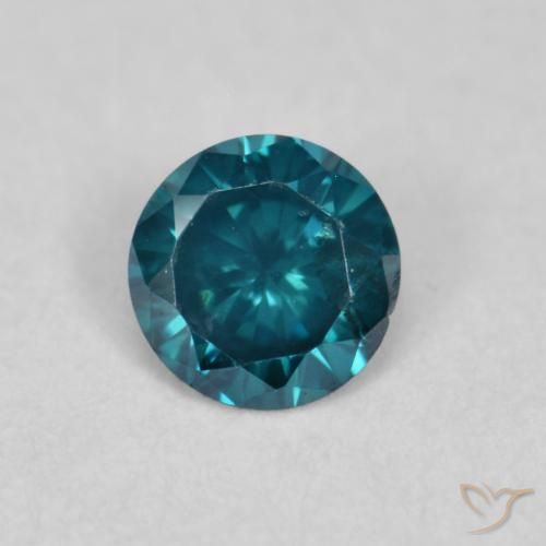 0.12ct طبيعي أزرق الماس, دائري, VVS-VS
